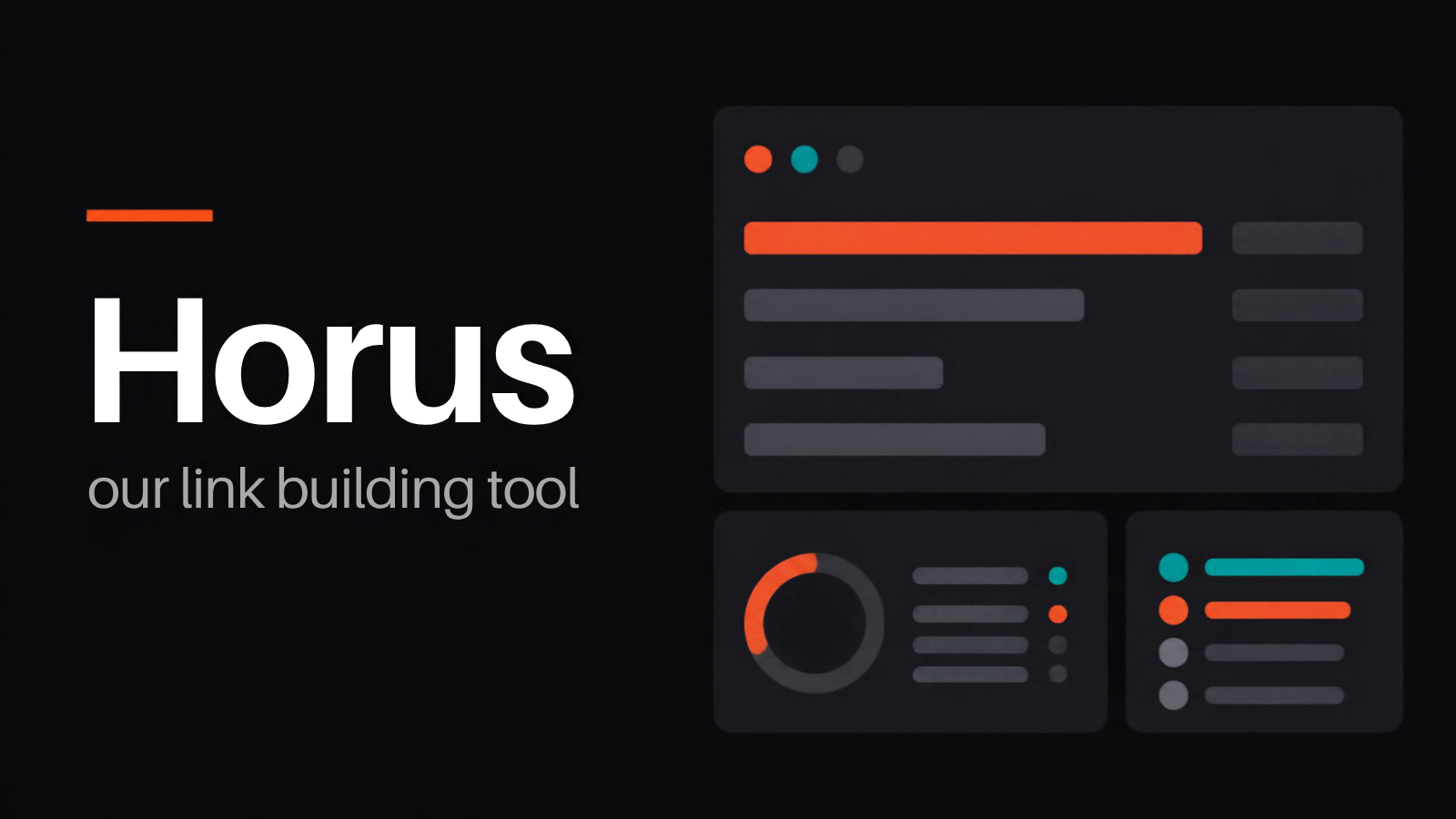 Horus, our link building tool